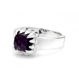 Stolen Girlfriends Club Baby Claw Ring - Amethyst image