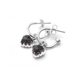 Stolen Girlfriends Club Love Anchor Earrings - Smoky Quartz image