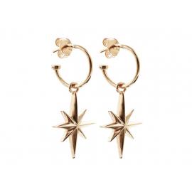 Stolen Girlfriends Club Stg Gold Plated North Star Drop Earrings image