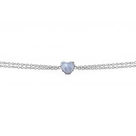 Stolen Girlfriends Club Love Claw Bracelet - Blue Lace Agate image