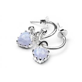 Stolen Girlfriends Club Stg Anchor Earrings - Blue Lace Agate image