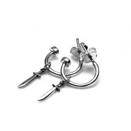 Stolen Girlfriends Club Stg Baby Dagger Anchor Earrings image