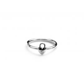 Stolen Girlfriends Club Stg Micro Padlock Heart Ring image