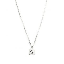 Stolen Girlfriends Club Sterling Silver S Logo Tag Necklace image