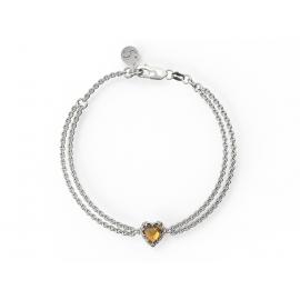 Stolen Girlfriends Club Stg Love Claw Bracelet - Citrine image