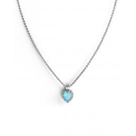 Stolen Girlfriends Club Sterling Silver Lab Grown 'Bello' Opal Love Claw Necklace image
