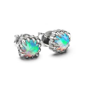 Stolen Girlfriends Club Stg Lab Grown 'Bello' Opal Mini Claw Earrings image