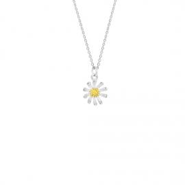 Evolve Stg Gold Plated Daisy Necklace image