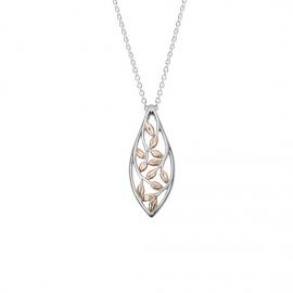 Evolve Stg/ 9ct Rose Gold Forest Vine Necklace image