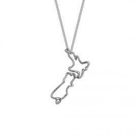 Evolve Stg NZ Map Necklace image