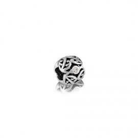 Evolve Stg CZ Family Tree Charm Bead image