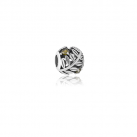 Evolve Stg CZ August Birthstone Bead image
