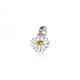 Evolve Stg Enamel CZ Daisy Drop Bead image