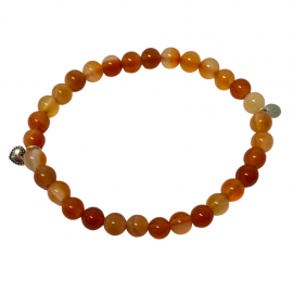 La Pierre Stg Carnelian Stretch Bracelet image