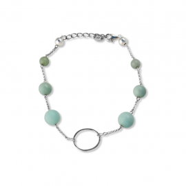 La Pierre Stg Amazonite Bead Bracelet image