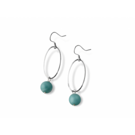 La Pierre Stg Amazonite Drop Earrings image