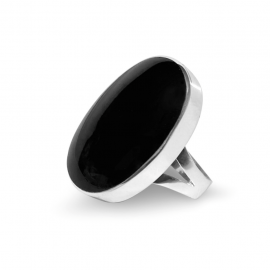 La Stele Stg Black Onyx Oval Ring image