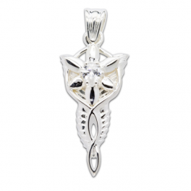 Lord Of The Rings Stg CZ Arwen's Evenstar Pendant - Small image