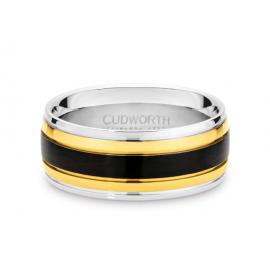 Gold/Black Stainless Steel Ring image