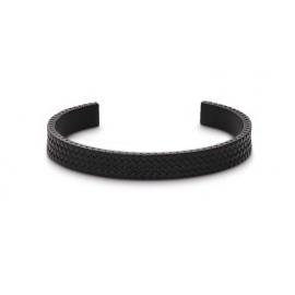 Black Stainless Steel Tyre Pattern Cuff image