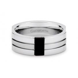 Stainless Steel Onyx Ring image
