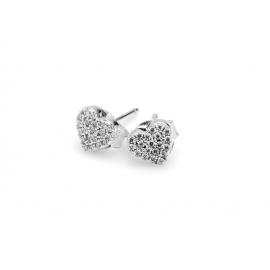 Stolen Girlfriends Club Stg Zircon Dusted Heart Stud Earring image