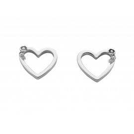 Karen Walker Stg Botanical Heart Studs image