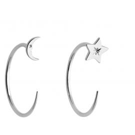 Karen Walker Stg Moon and Stars Hoops image