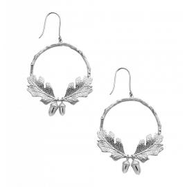 Karen Walker Stg Acorn & Leaf Wreath Earrings image