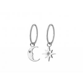 Karen Walker Stg Moon & Star Sleeper Earrings image
