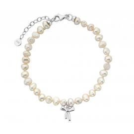 Karen Walker Stg Petite Bow With Pearls Bracelet image