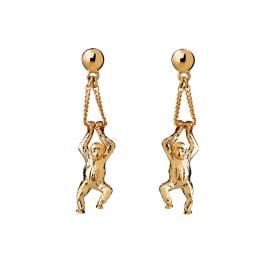 Karen Walker 9CT Gold Orangutan Earrings image