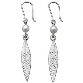 Karen Walker Stg Cultured Pearl Leaf Earrings image