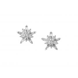 Karen Walker 9ct White Gold Diamond True Love Earrings image