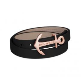 Paul Hewitt North Bound Rose Gold/Black Wrap Bracelet image