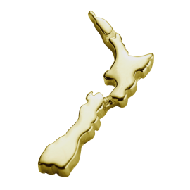 Stow 9ct NZ Map Charm image