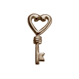 Stow 9ct Rose Key Charm image