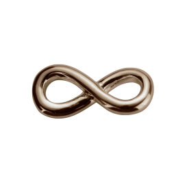 Stow 9ct Rose Infinity Twist Charm image