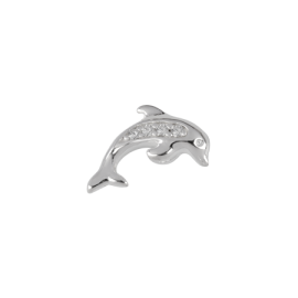 Stow Stg CZ Dolphin Charm image
