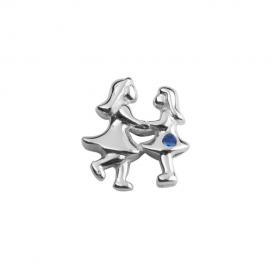 Stow Stg CZ Best Friends Charm image