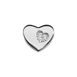 Stow Stg CZ Heart Of Hearts Charm image