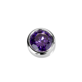 Stow Amethyst CZ Virtue Charm image