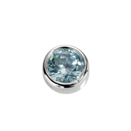 Stow Aquamarine CZ Virtue Charm image