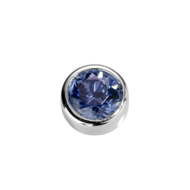 Stow Sapphire CZ Virtue Charm image