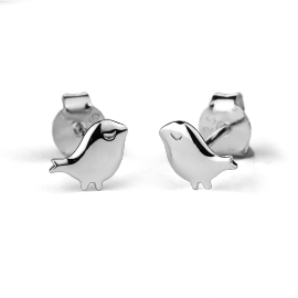 Stow Sterling Silver Little Bird Earrings image