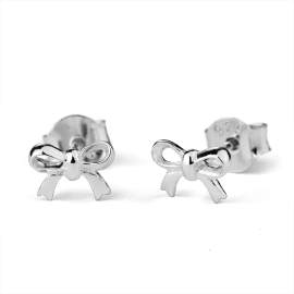 Stow Sterling Silver Bow Earrings image
