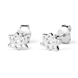 Stow Sterling Silver Lotus Earrings image