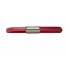 Single Red Leather Bracelet image