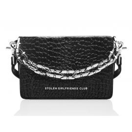 Stolen Girlfriends Club Little Trouble Bag - Black/Silver image