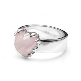 Stolen Girlfriends Club Love Claw Ring - Rose Quartz image
